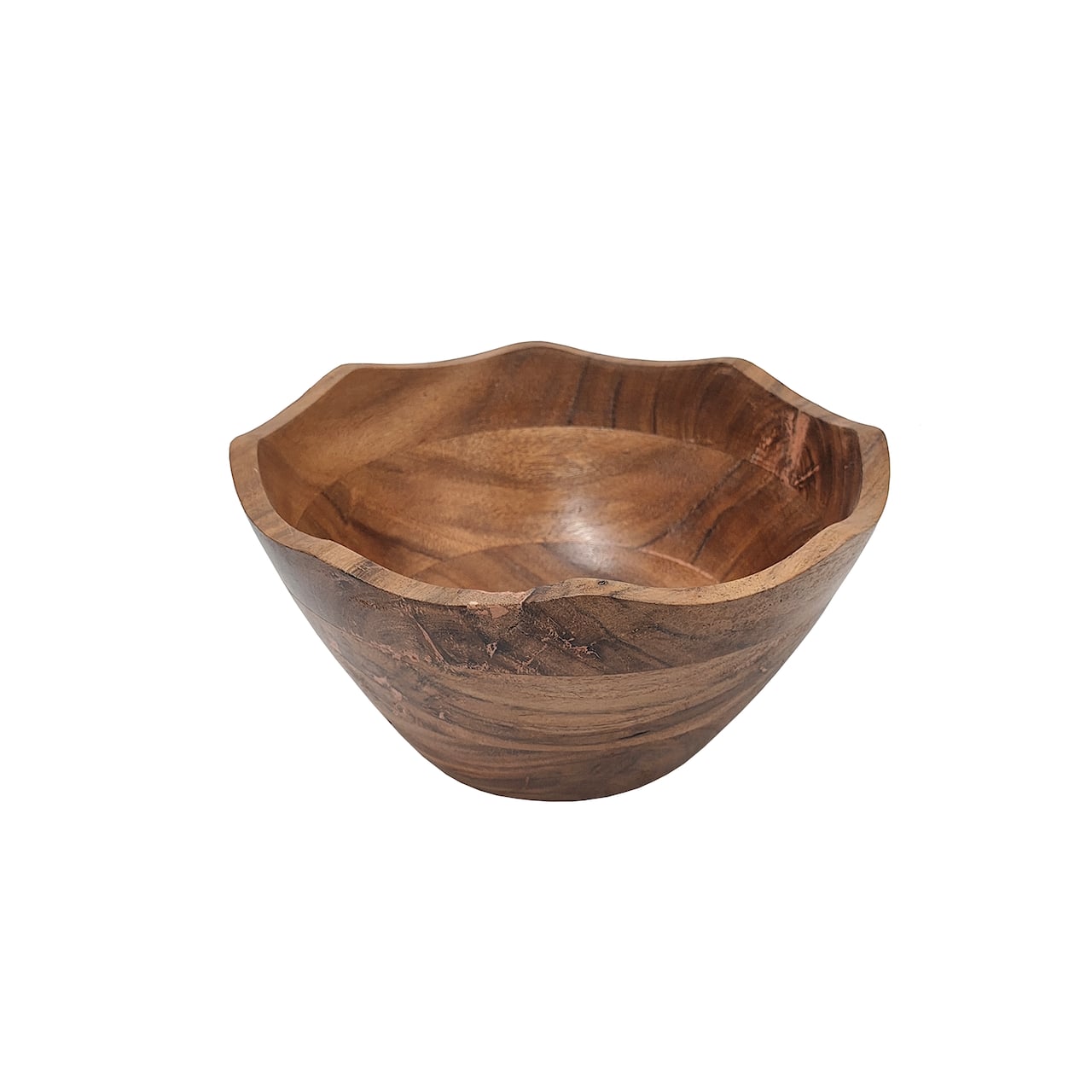 Scalloped Wood Bowl by Ashland®